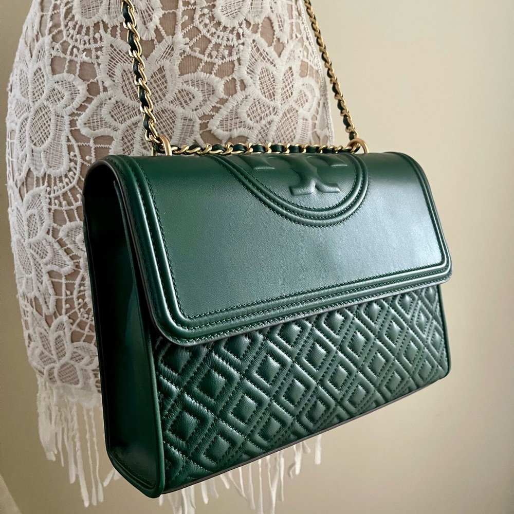 New Tory burch handbag  leather org $498 size medium 10,5/8/3,5 inch - Picture 9 of 16